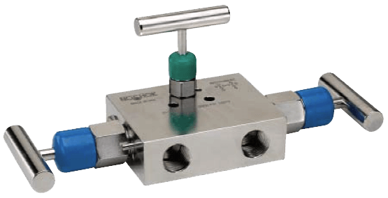 Noshok 3-Valve Differential Pressure Manifold Valve, 3510 Series